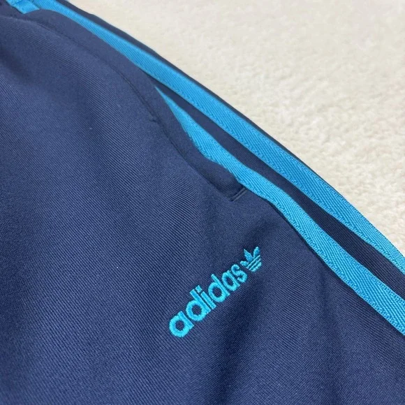 ADIDAS Mens 'Palmerston Joggers' Small Multicolor Sweatpants Zip Pockets Blue - Picture 10 of 14
